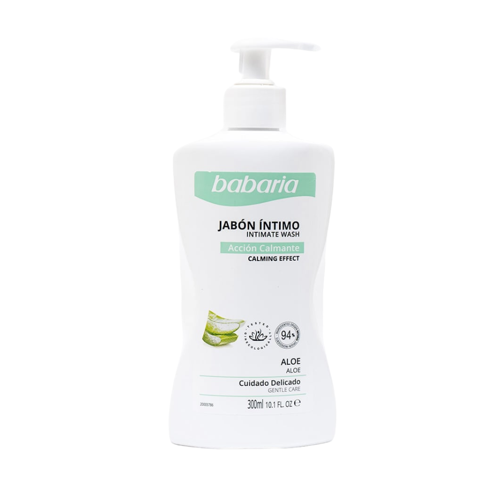 Jabón íntimo BABARIA aloe - bote 300mL