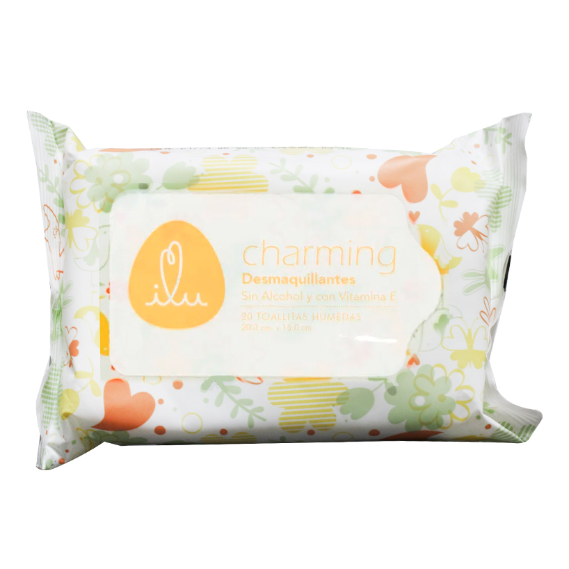 Toallas faciales ILU charming desmaquillante - bolsa 20u