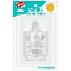 Biberon JALOMA flujo medio silicona - 3u