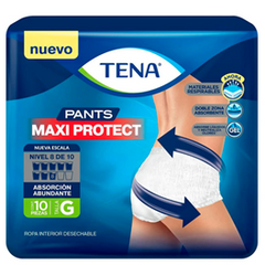 Pañales TENA pants maxi protect G - bolsa 10u