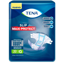 Pañales TENA slip maxi protect G - bolsa 10u