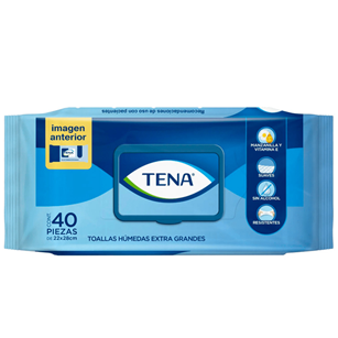 Toallas húmedas TENA extra grande - bolsa 40u
