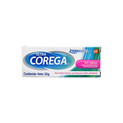 Crema adhesiva ULTRA COREGA sin sabor - tubo 20g