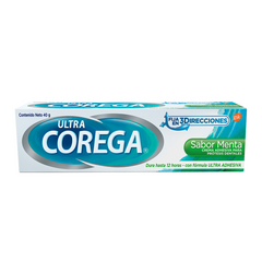 Crema adhesiva ULTRA COREGA sabor menta - tubo 40g