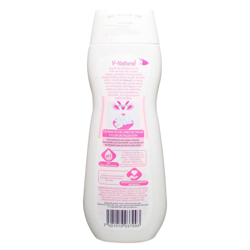 Jabón Íntimo Saba V-Natural Lirio De Agua Y Flor De Algodón - Bote 200 ml
