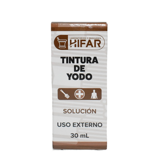 Tintura de yodo HIFAR con color - bote de 30 mL