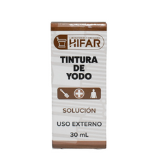Tintura de yodo HIFAR con color - bote de 30 mL
