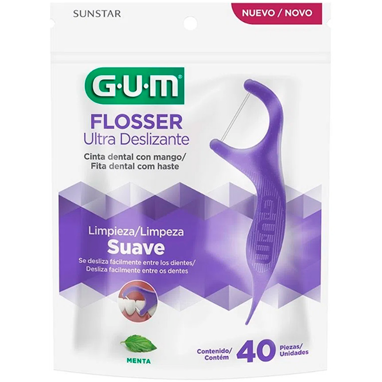 Flosser GUM ultra deslizante suave - bolsa 40u