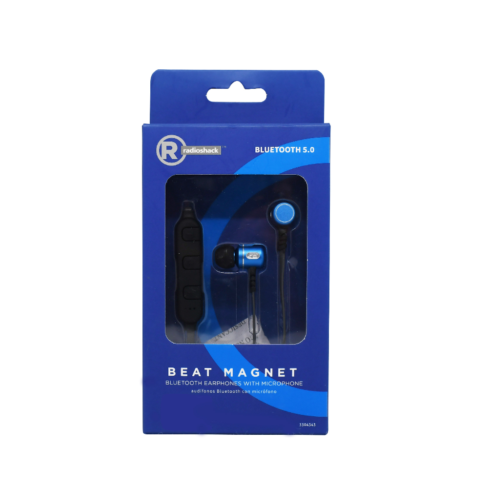 Audífonos RADIOSHACK Beat Magnet azules - 1u