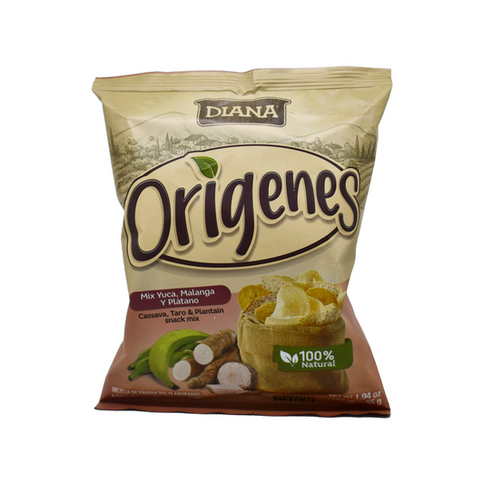 Boquitas DIANA orígenes mix yuca, malanga y plátano - bolsa 55g