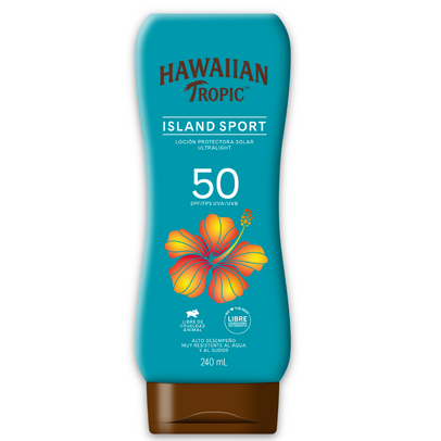 Loción protectora HAWAIIAN TROPIC island sport SPF50 - bote 240mL