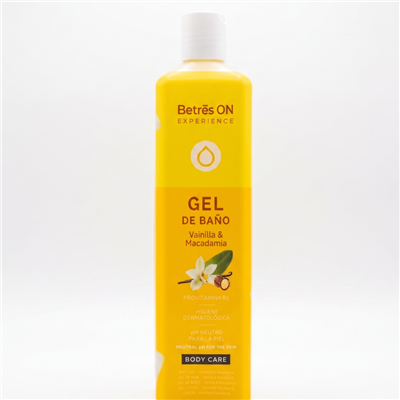 Gel de baño BETRES vainilla & macadamia - bote 750mL