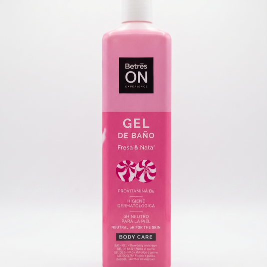 Gel de baño BETRES fresa & nata - bote 750mL