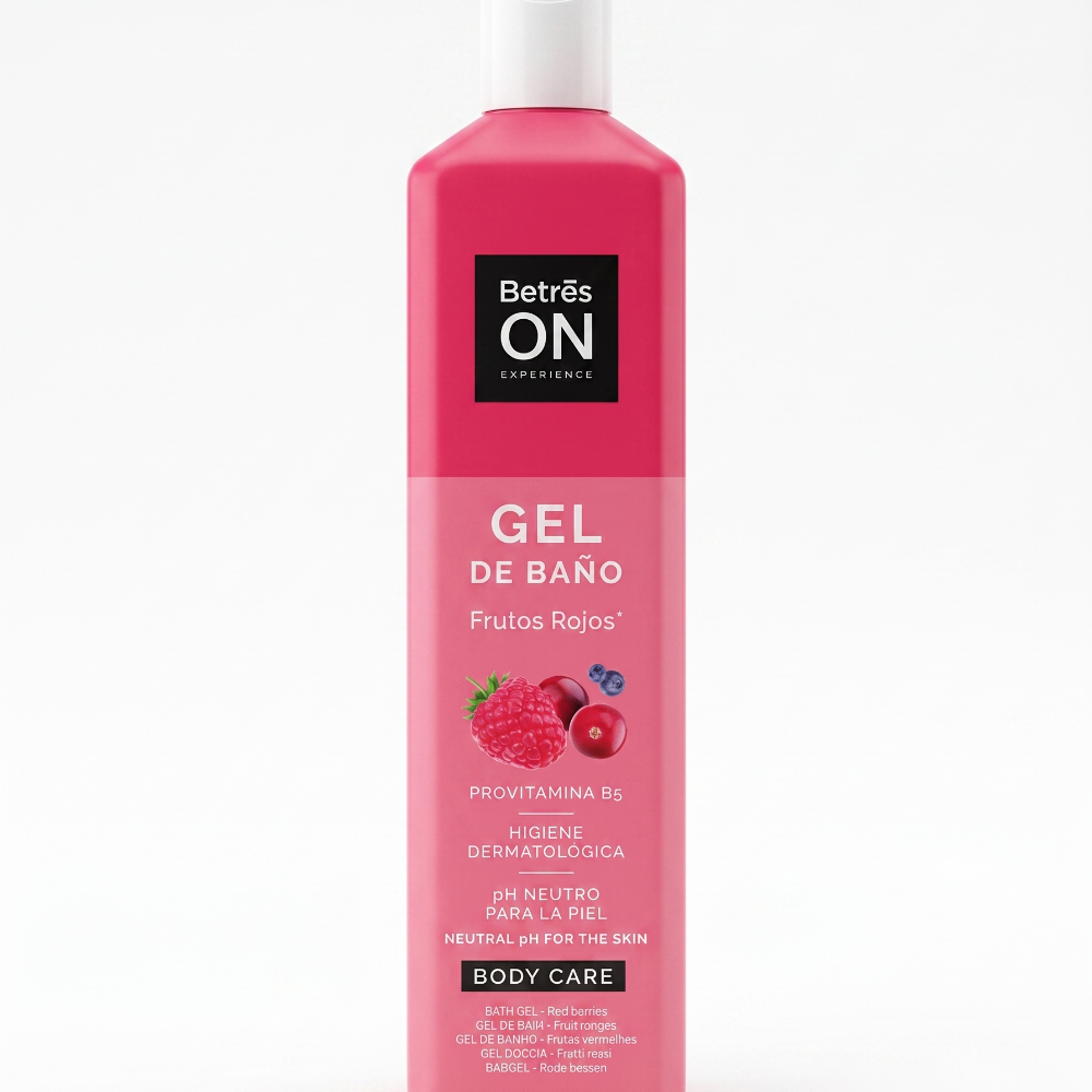 Gel de baño BETRES frutos rojos - bote 750mL