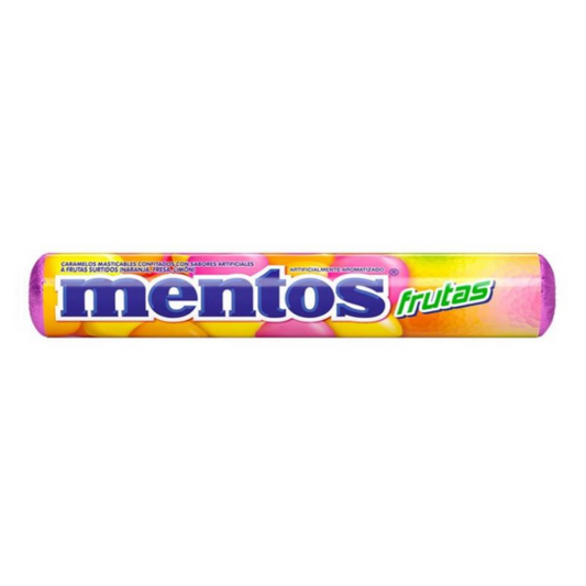 Dulces MENTOS frutas - tubo 11u
