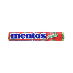 Dulces MENTOS fresa - tubo 11u