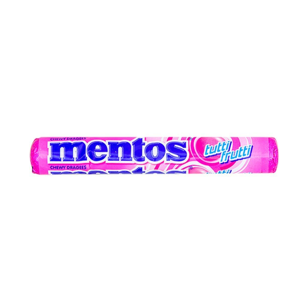 Dulces MENTOS tutti frutti - tubo 11u