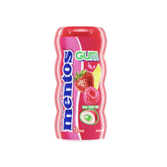 Chicles MENTOS frutos rojos lima - tubo 15u