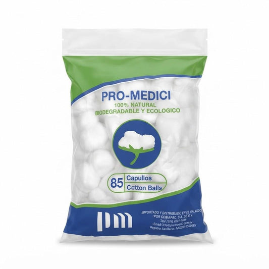 Algodón PROMEDICI capullo blanco - bolsa 85u