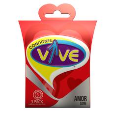 Preservativo Vive Amor Love - Caja de 3 unidades