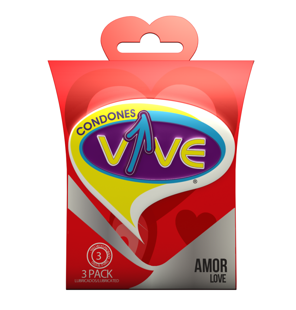 Preservativo Vive Amor Love - Caja de 3 unidades