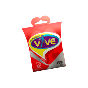 Preservativo Vive Amor Love - Caja de 3 unidades