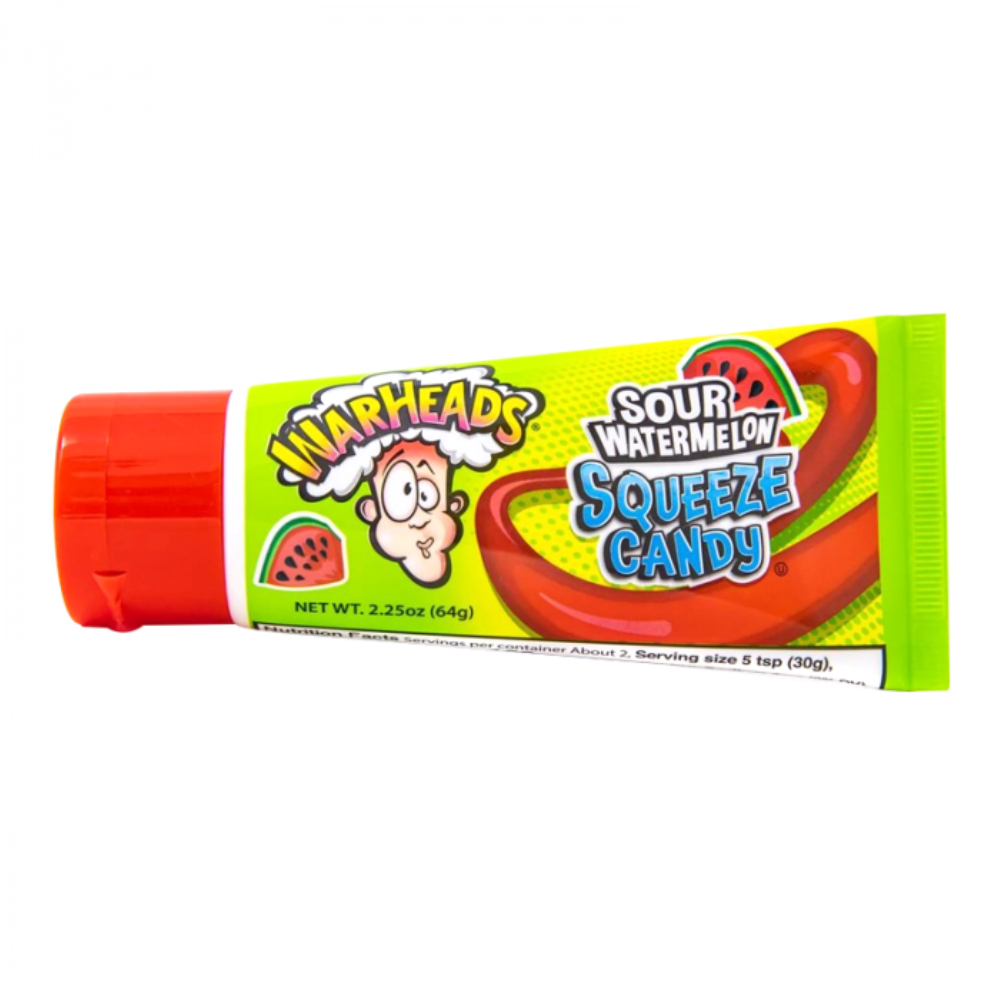 Dulces WARHEADS squeeze sandía ácida - tubo 64g