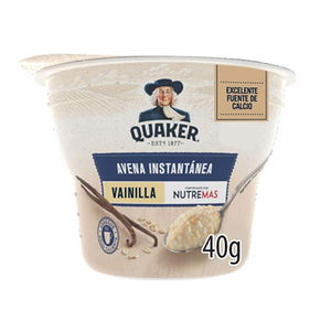 Avena instantánea QUAKER vainilla - vaso 40g