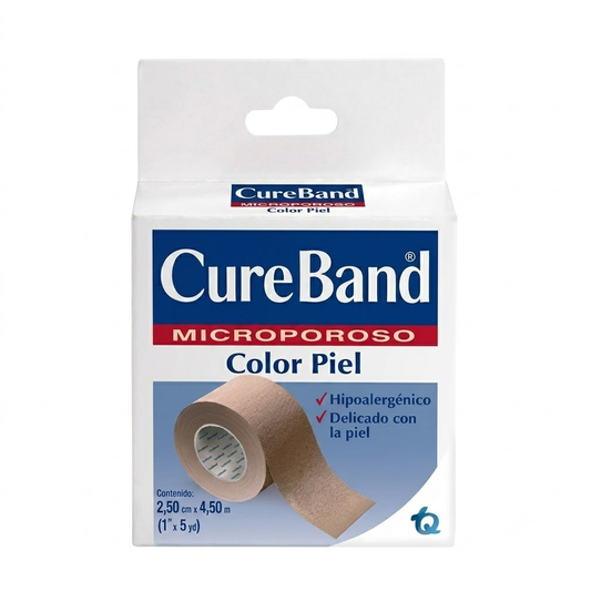 Esparadrapo CUREBRAND color piel 1 in × 5 yd - caja 1u