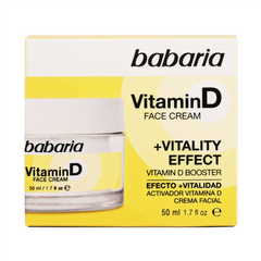 Crema facial BABARIA vitamina D - tubo 50mL