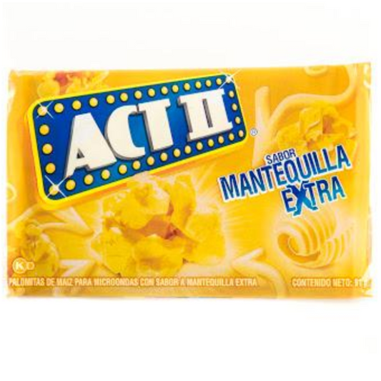 Palomitas ACT II mantequilla extra - bolsa 91g