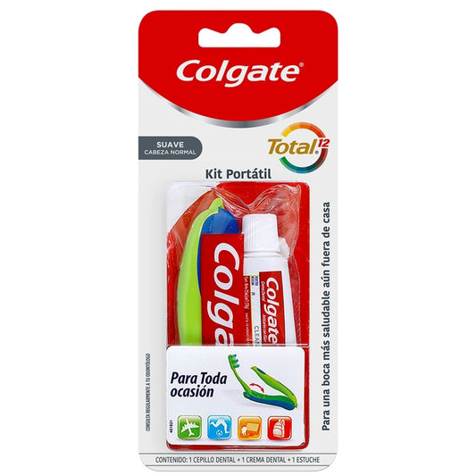 Kit dental COLGATE portátil total - 2u