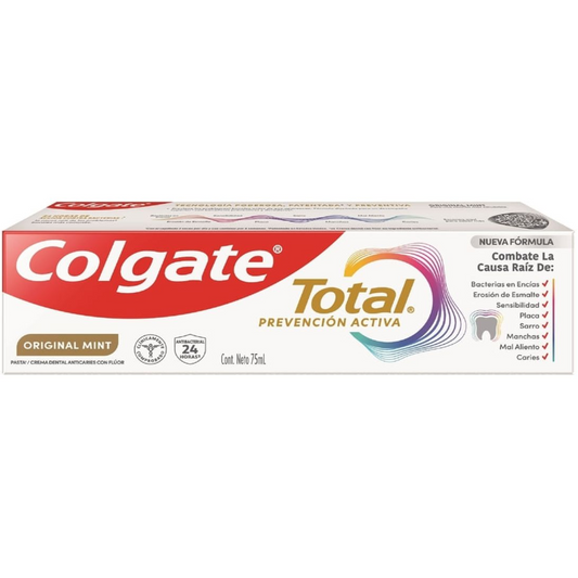 Pasta dental COLGATE total original mint - tubo 75mL