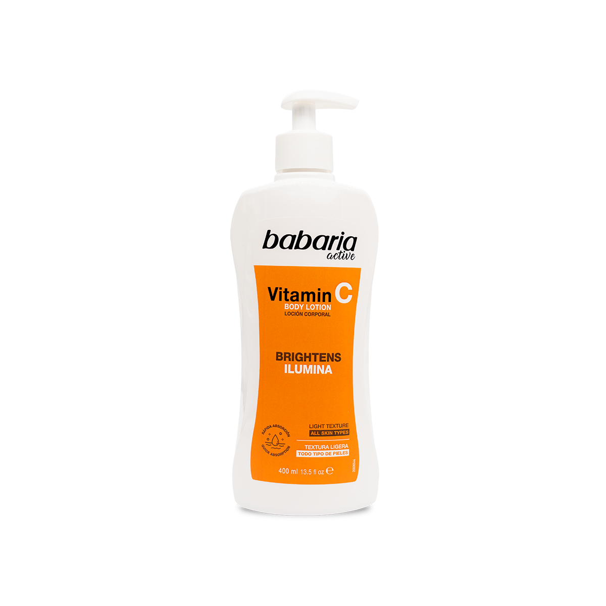 Body milk BABARIA vitamina C - bote 400mL