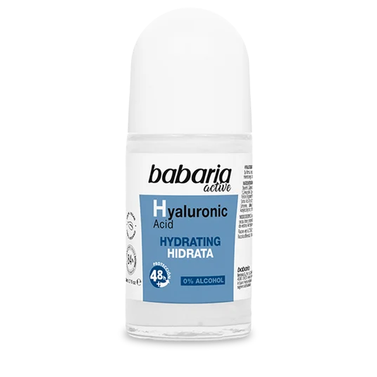 Desodorante BABARIA roll-on hyaluronic acid - bote 50mL