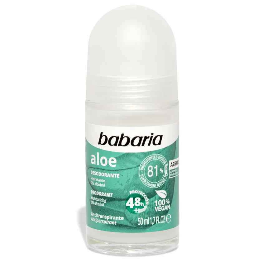 Desodorante BABARIA roll-on aloe - bote 50mL