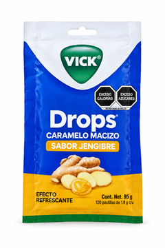 Caramelos VICK Drops jengibre - bolsa 20u