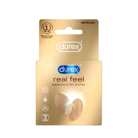 Preservativos DUREX real feel - caja 3u