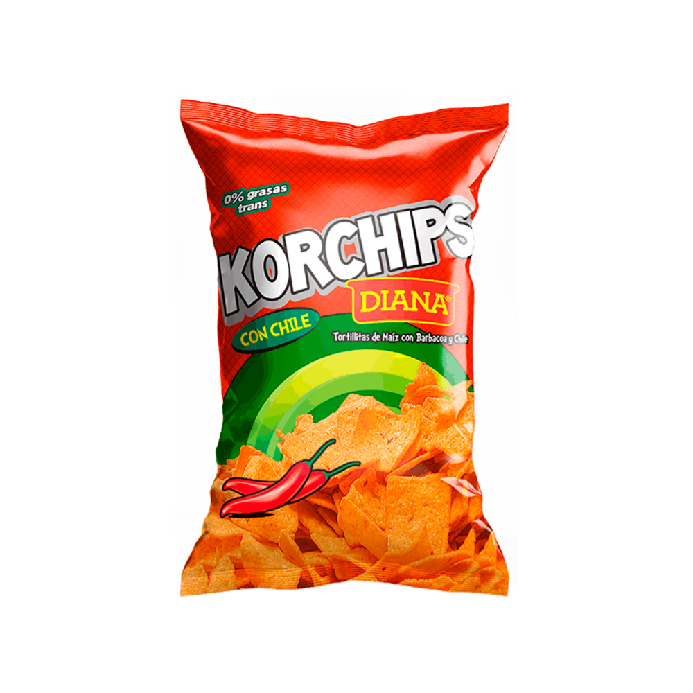Boquitas DIANA korchips con chile - bolsa 165g