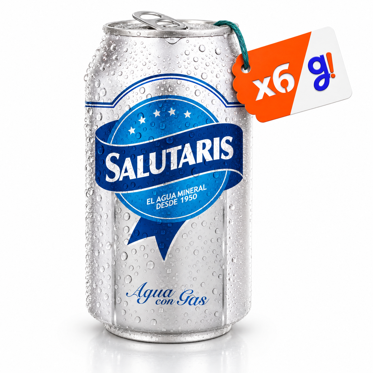 Agua mineral SALUTARIS - lata 355mL