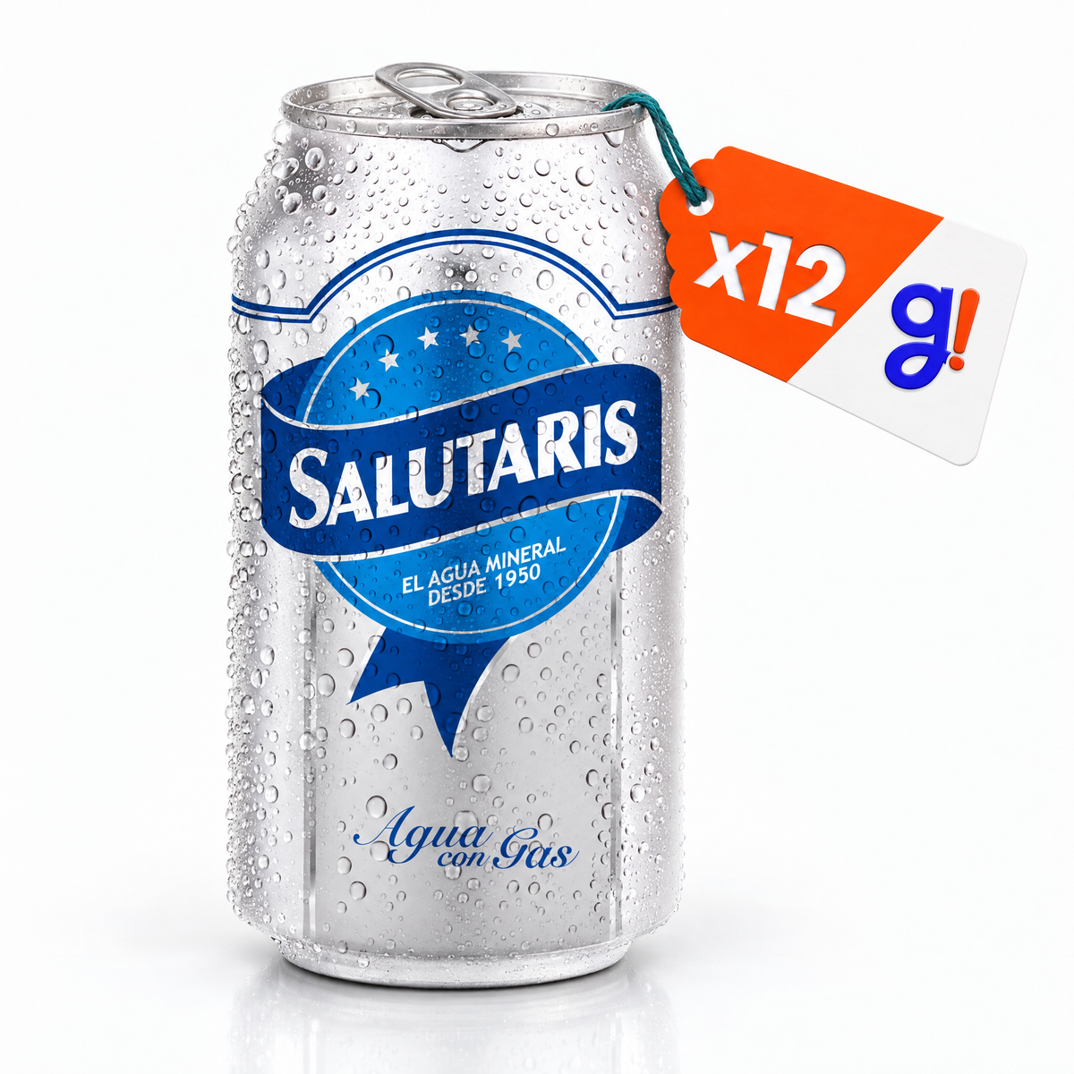 Agua mineral SALUTARIS - lata 355mL