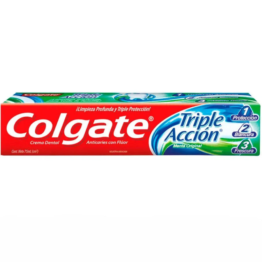 Pasta dental COLGATE triple acción - tubo 75mL