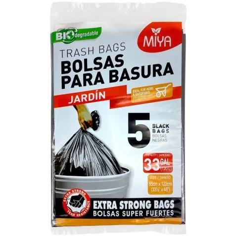 Bolsa para basura MIYA 33gal - 5u