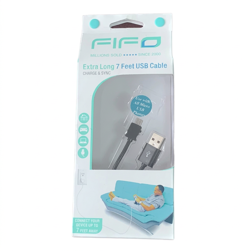 Cable FIFO extra long micro-USB 7ft - 1u