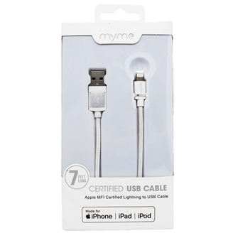 Cable FIFO certificado MFI para iPhone lightning 7ft - 1u