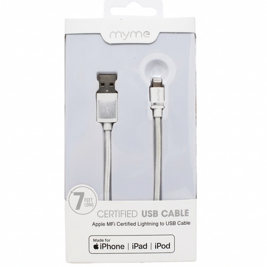 Cable FIFO certificado MFI para iPhone lightning 7ft - 1u