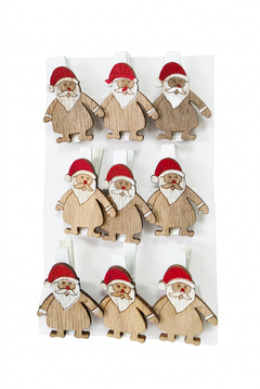 Ganchos navideños santa - 9u