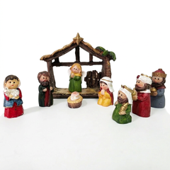 Kit figuras de nacimiento navideño - 8u