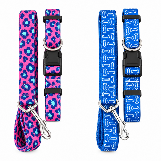 Collar y correa para mascota PUPPY & CO - 2u