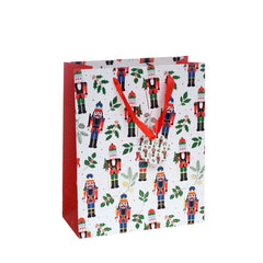 Bolsa de regalo navideña cascanueces - 1u